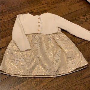 LIKE NEW Gorgeous Gold Star Dress & Sweater